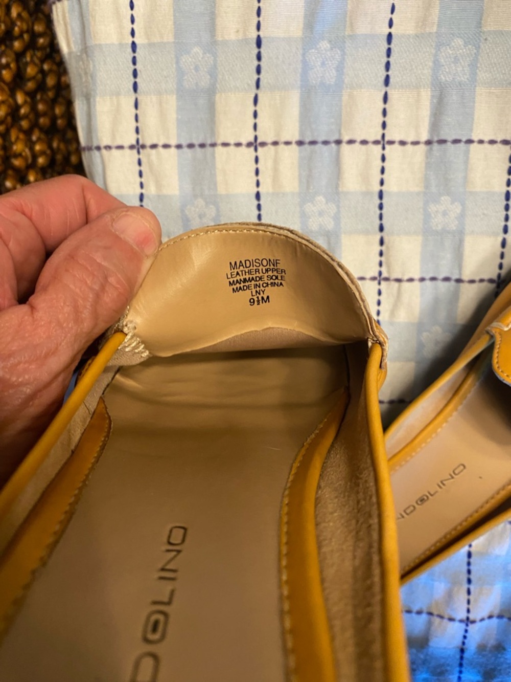 Bandolino Yellow Leather Flats - Madisonf 9.5